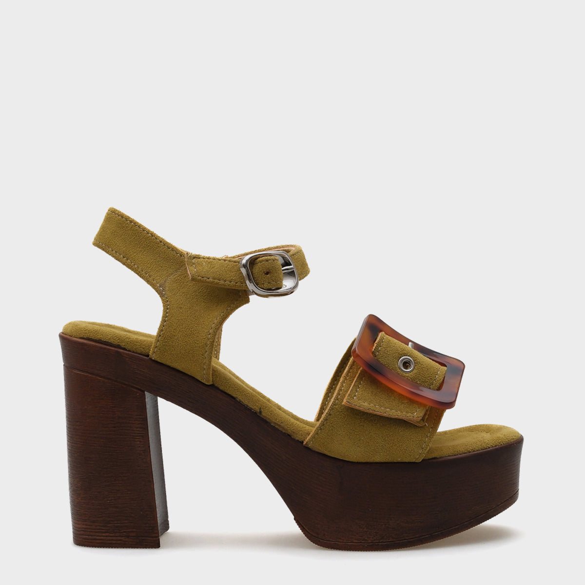 Marit Platform Leopar Tokalı Kadın Sandalet