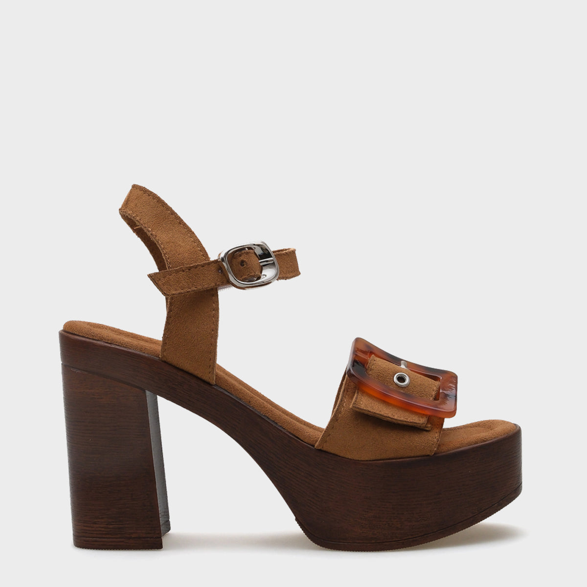 Marit Platform Leopar Tokalı Kadın Sandalet