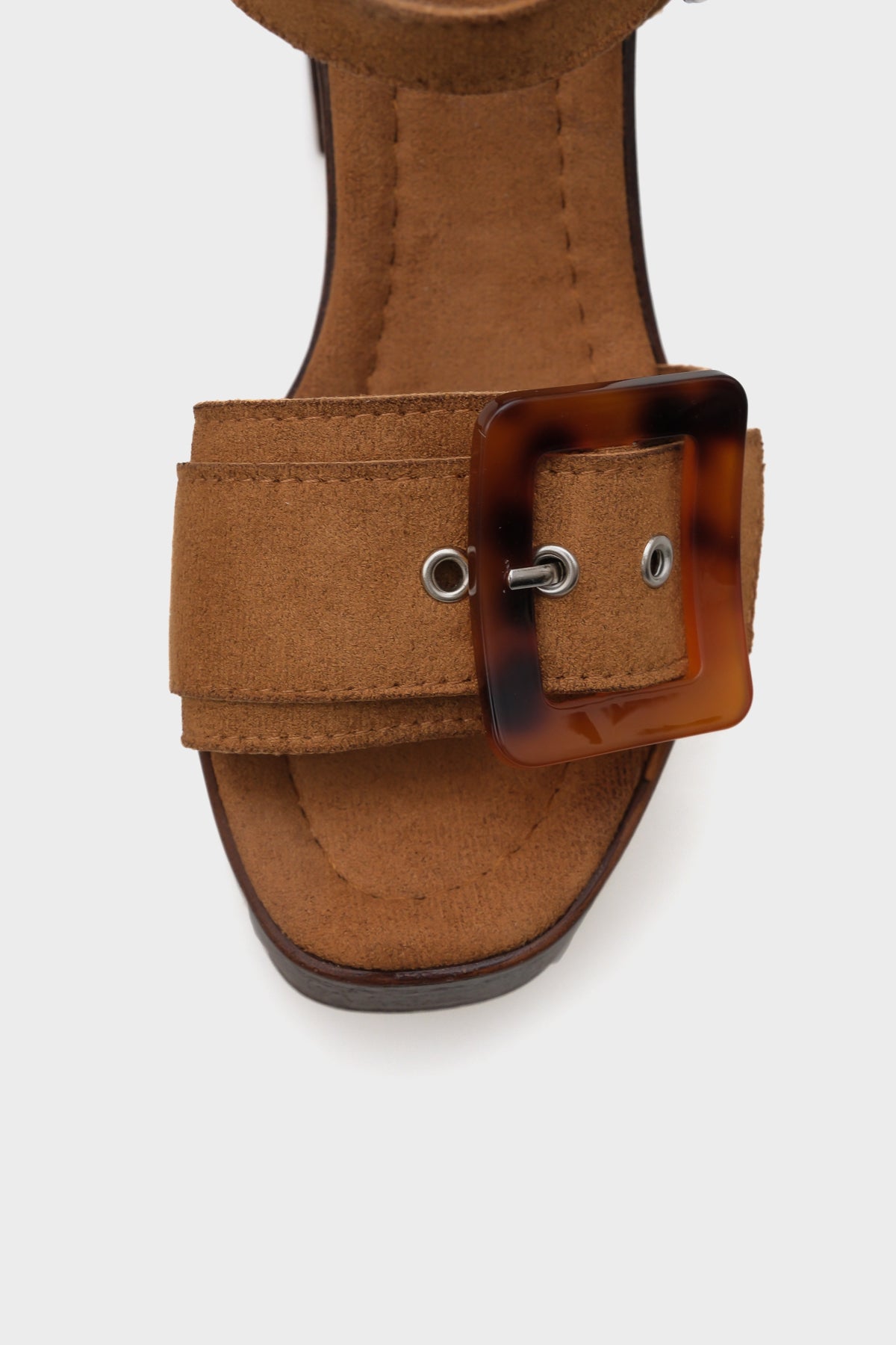Marit Platform Leopar Tokalı Kadın Sandalet