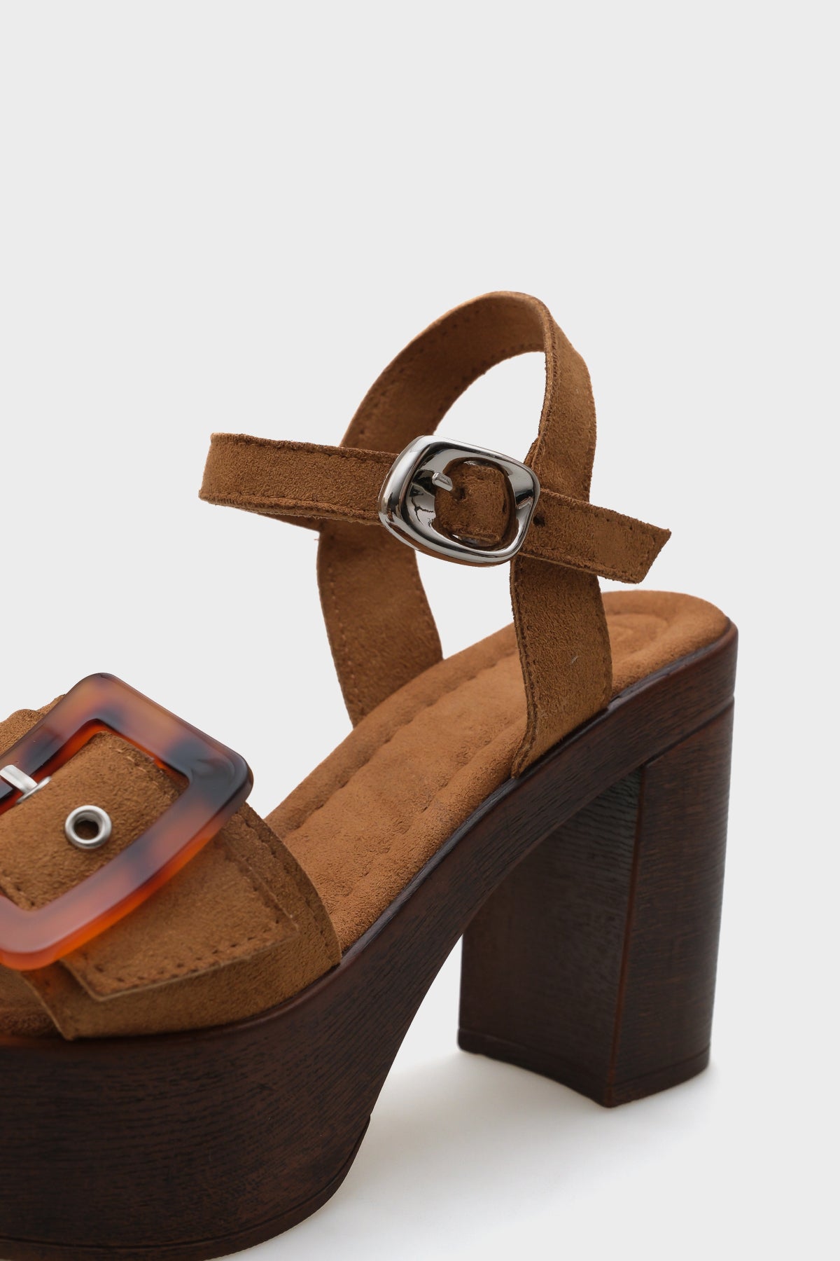 Marit Platform Leopar Tokalı Kadın Sandalet