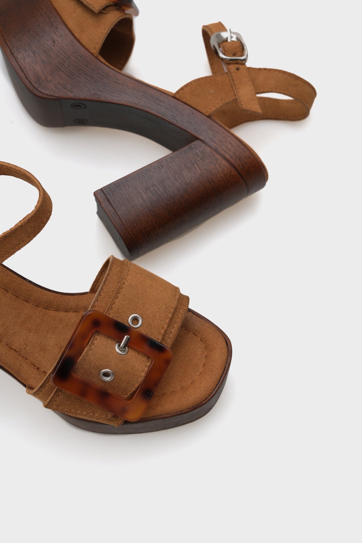 Marit Platform Leopar Tokalı Kadın Sandalet