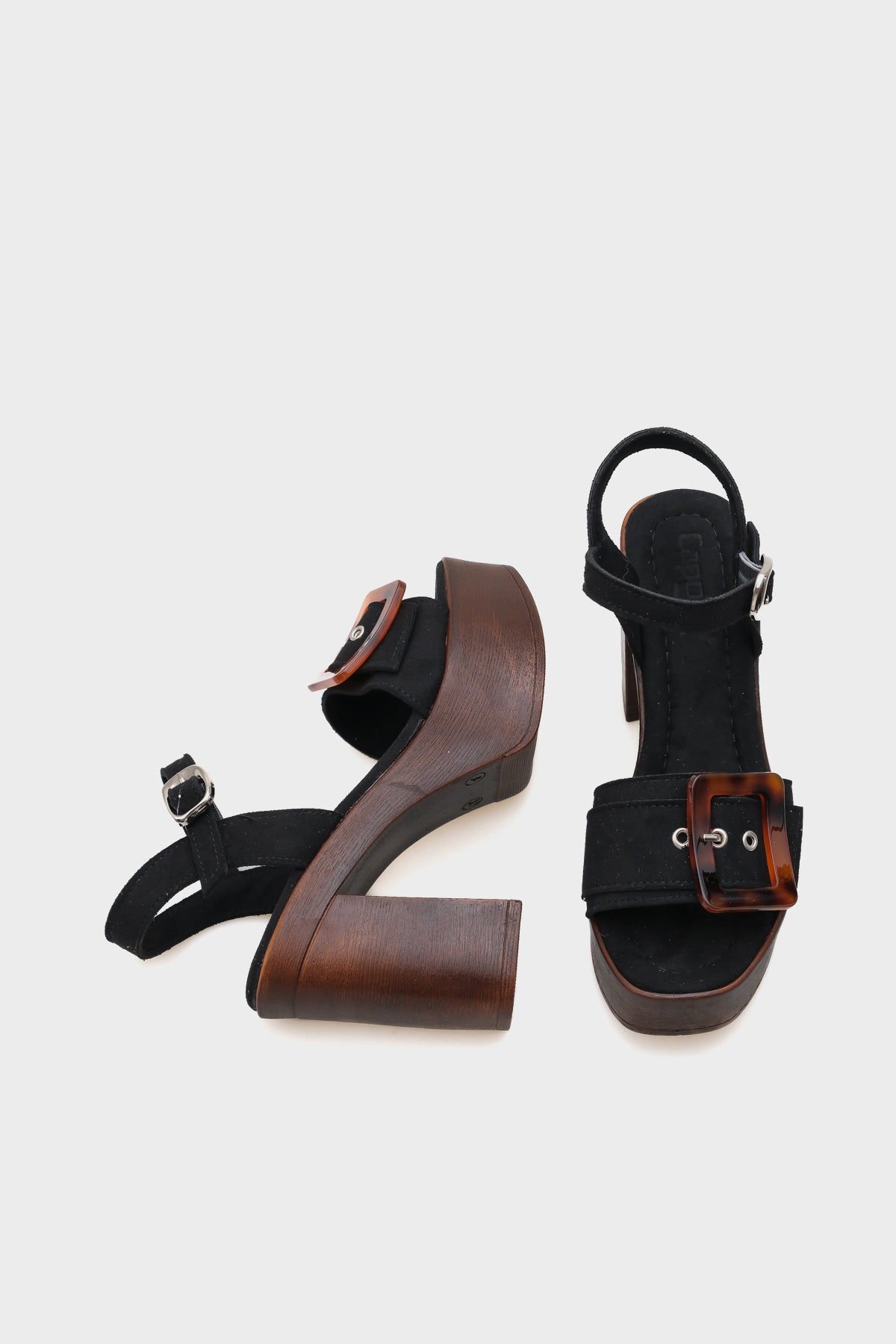 Marit Platform Leopar Tokalı Kadın Sandalet