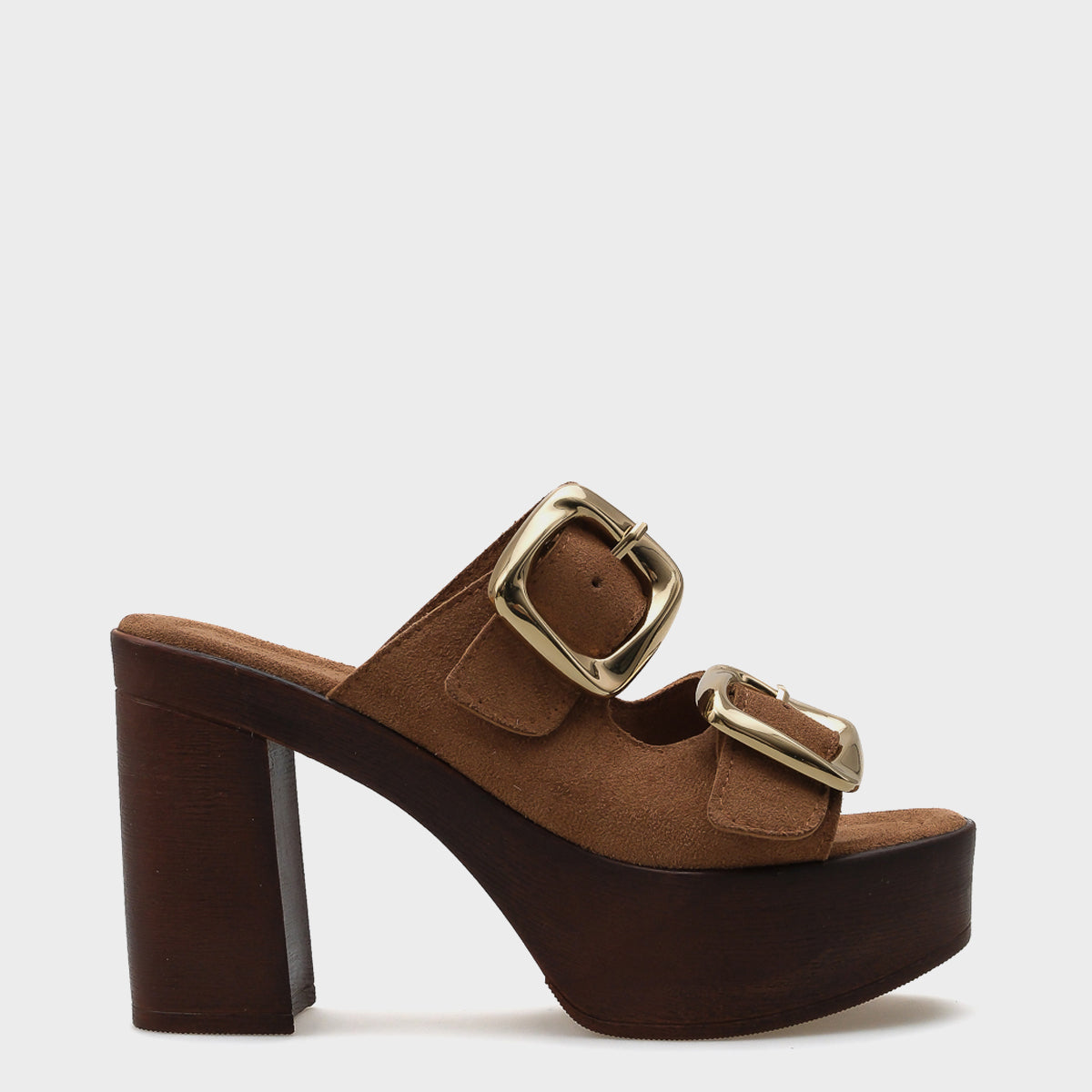 Marje Platform Süet Tek Bantlı Kadın Terlik