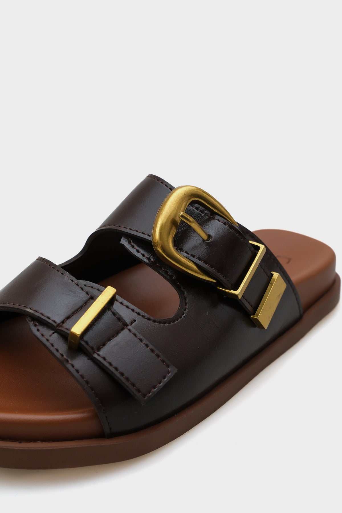 Maryl  Çift Tokalı Kadın Konfor Terlik