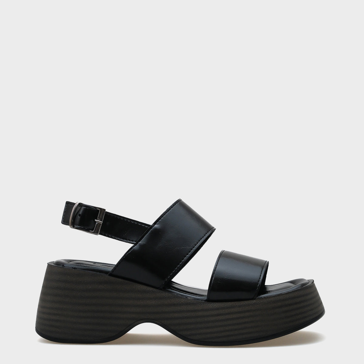 Dora Dolgu Topuklu Çift Bantlı Kadın Sandalet