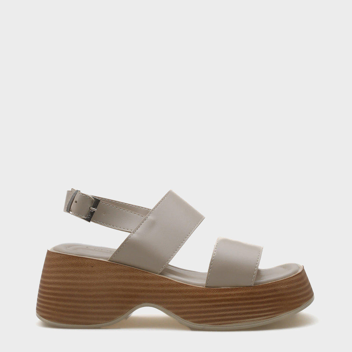 Dora Dolgu Topuklu Çift Bantlı Kadın Sandalet