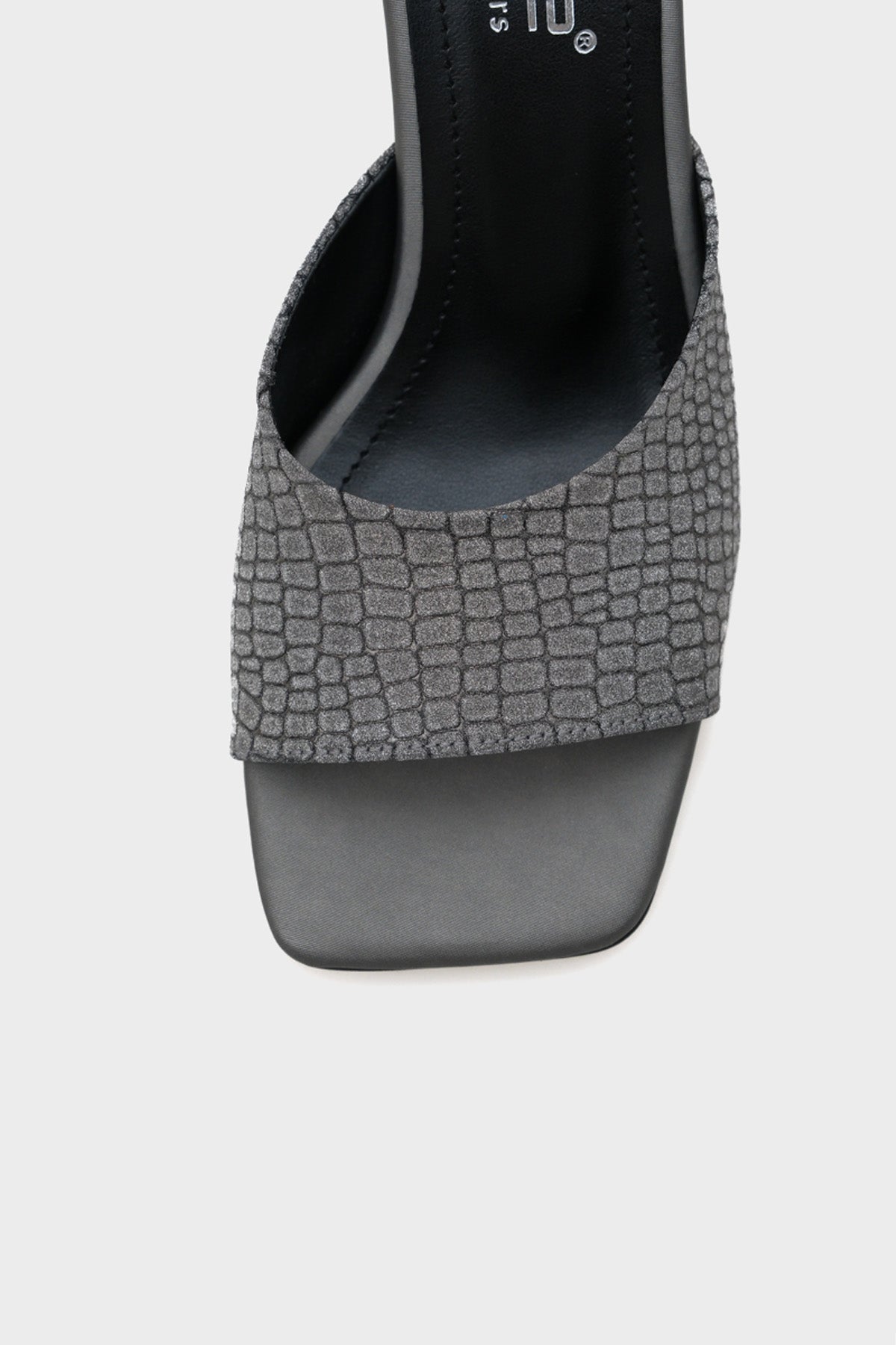 Maura Küt Burunlu Tek Bantlı Kum Saati Topuklu Kadın Terlik