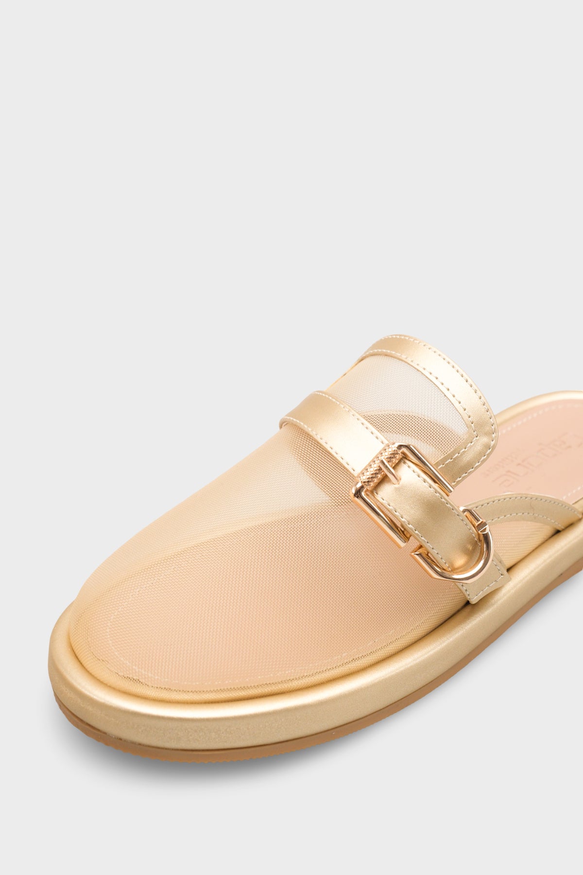 Bobbie Fileli Düz Topuklu Kadın Sabo Terlik