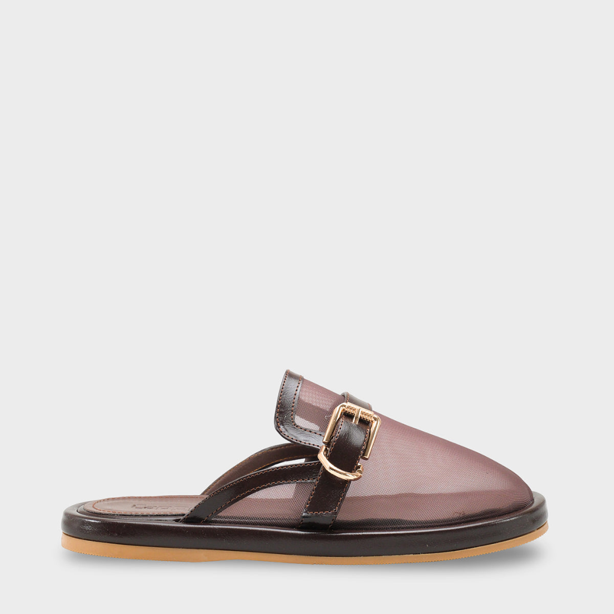 Bobbie Fileli Düz Topuklu Kadın Sabo Terlik