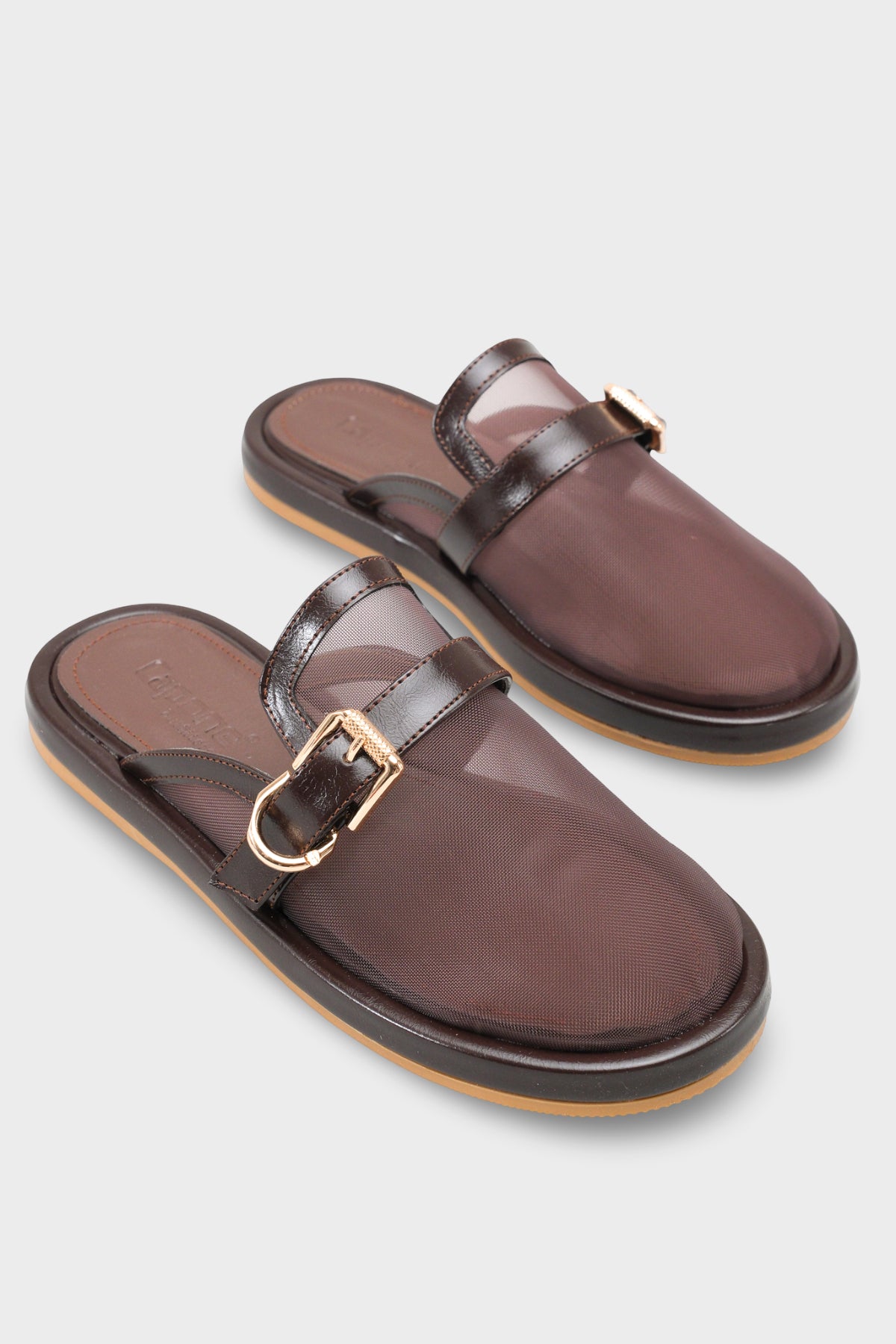 Bobbie Fileli Düz Topuklu Kadın Sabo Terlik