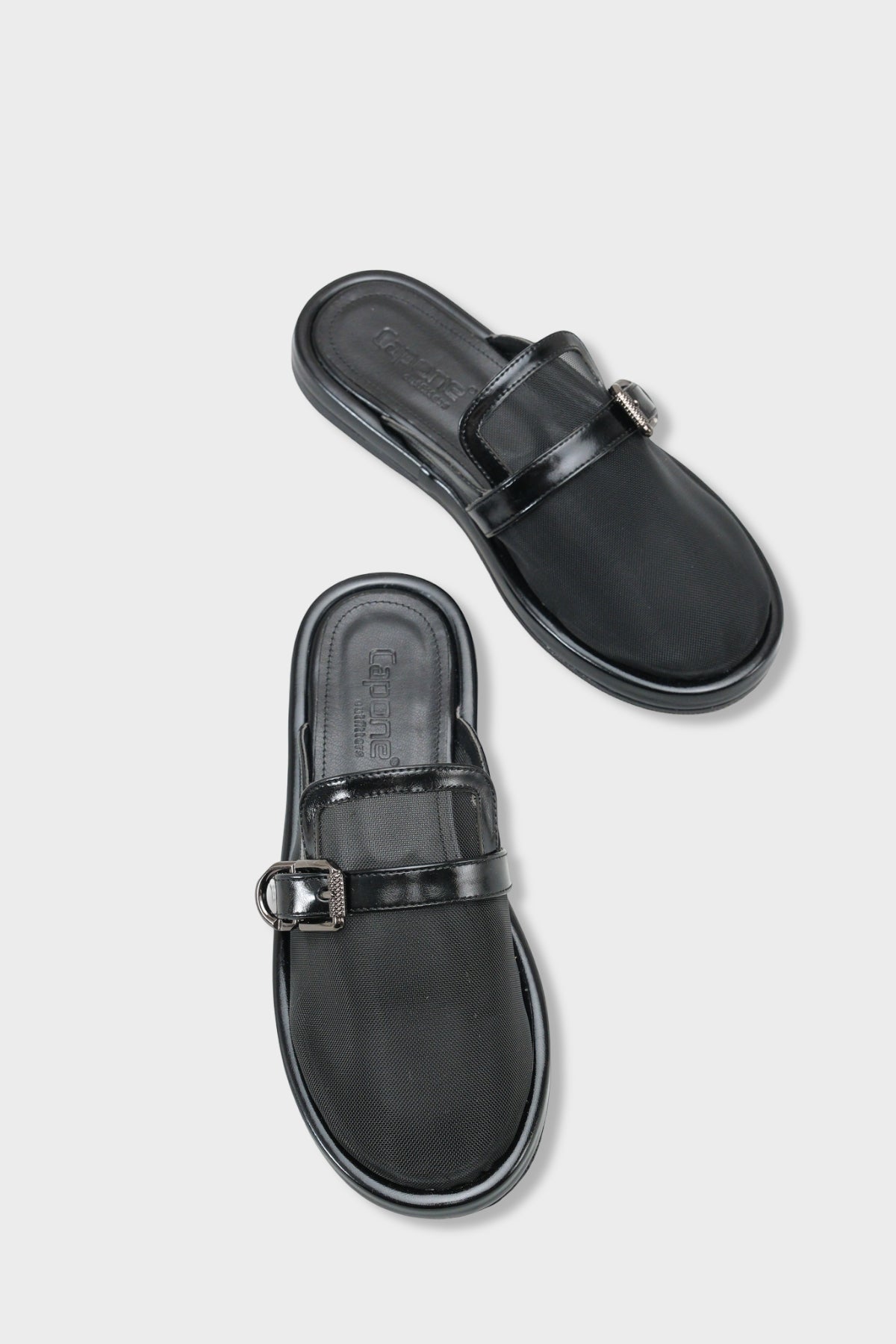 Bobbie Fileli Düz Topuklu Kadın Sabo Terlik