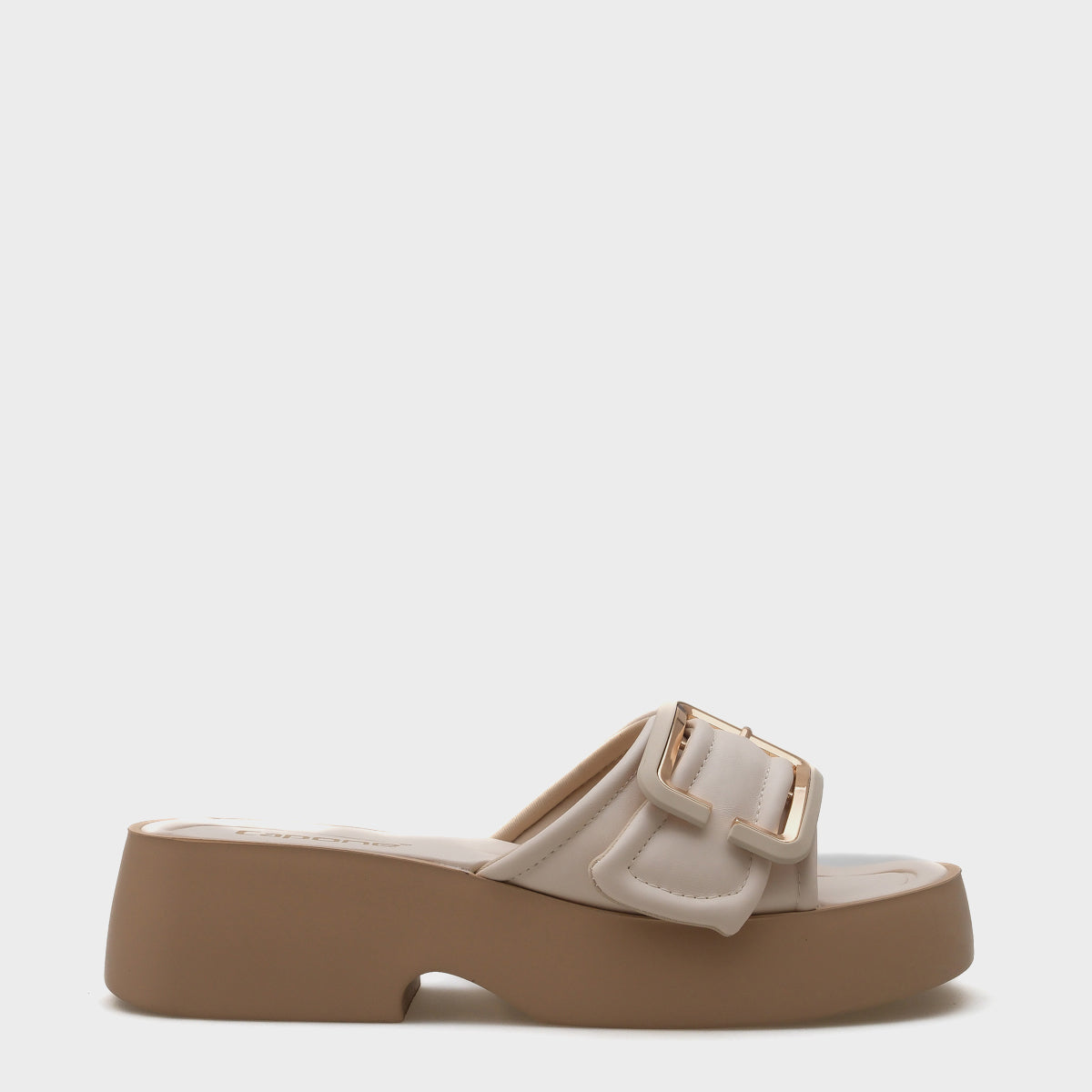 Mia Dolgu Topuklu Tek Bantlı Tokalı Kadın Konfor Terlik