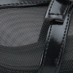 Marnie Sivri Burunlu Fileli Metal Tokalı Orta Topuklu Şık Kadın Terlik