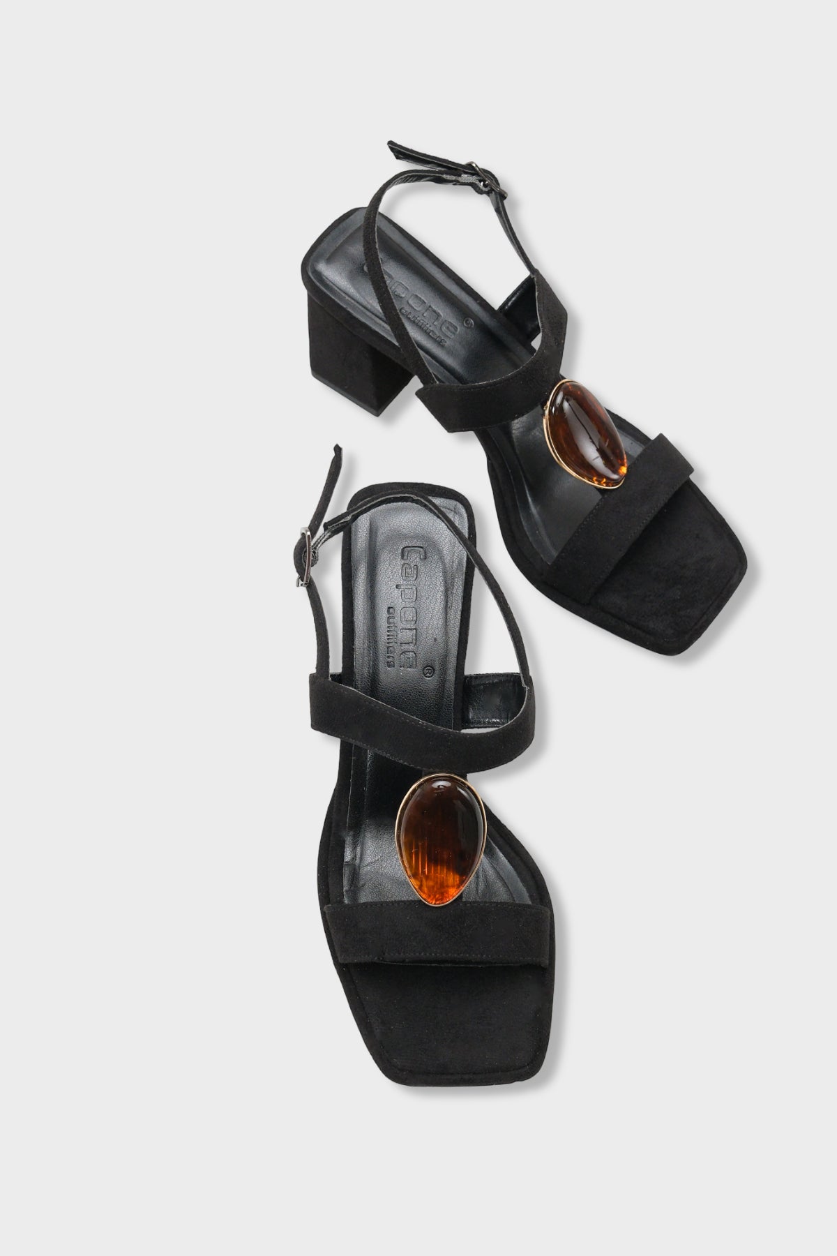 Ronni Orta Topuklu Taşlı Süet Görünümlü Kadın Ayakkabı