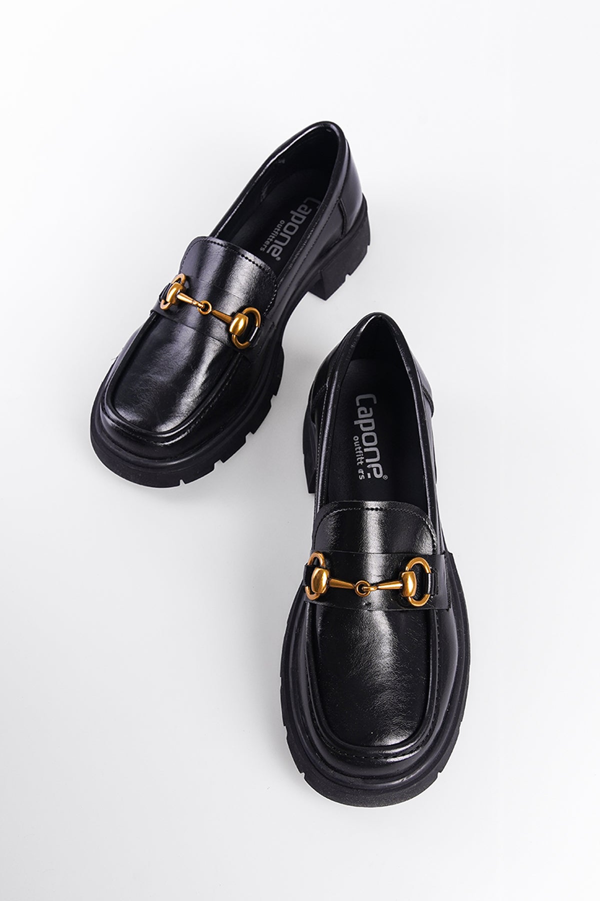 Trak Tabanlı Metal Tokalı Kadın Loafer