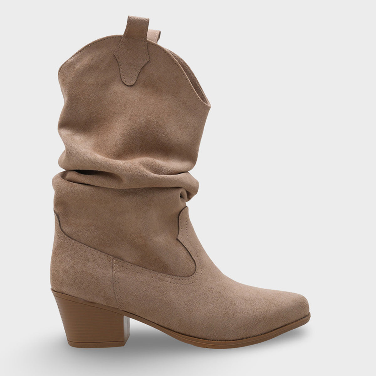 West Süet Çekmeli Kadın Kovboy Bot