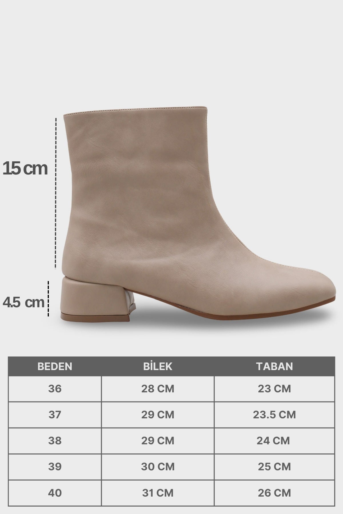 Elinor Kısa Topuklu Kadın Bot
