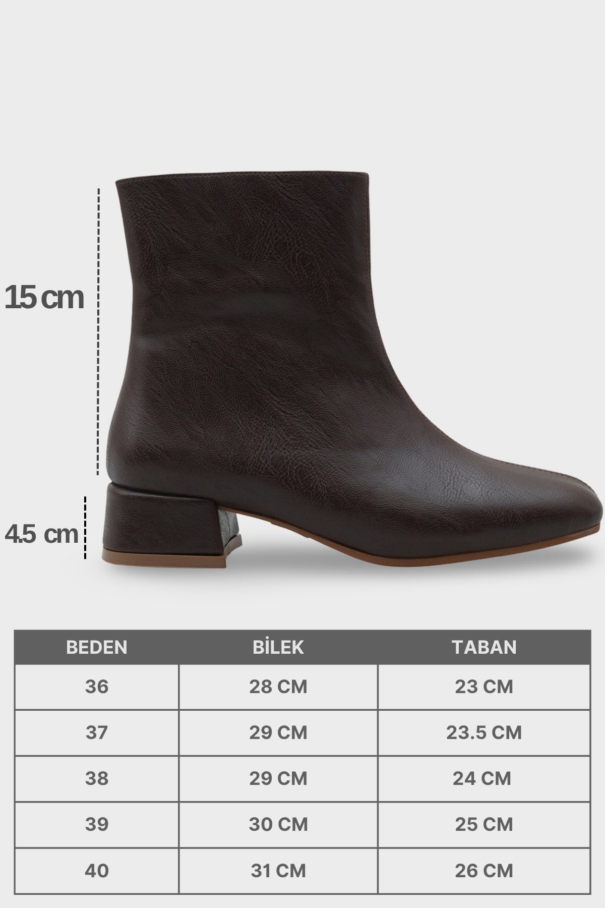 Elinor Kısa Topuklu Kadın Bot