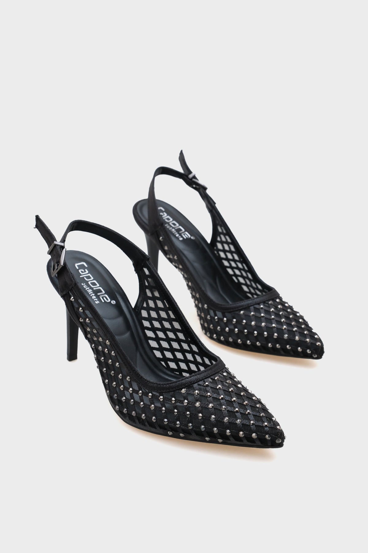 Hilary Taşlı Fileli Stiletto