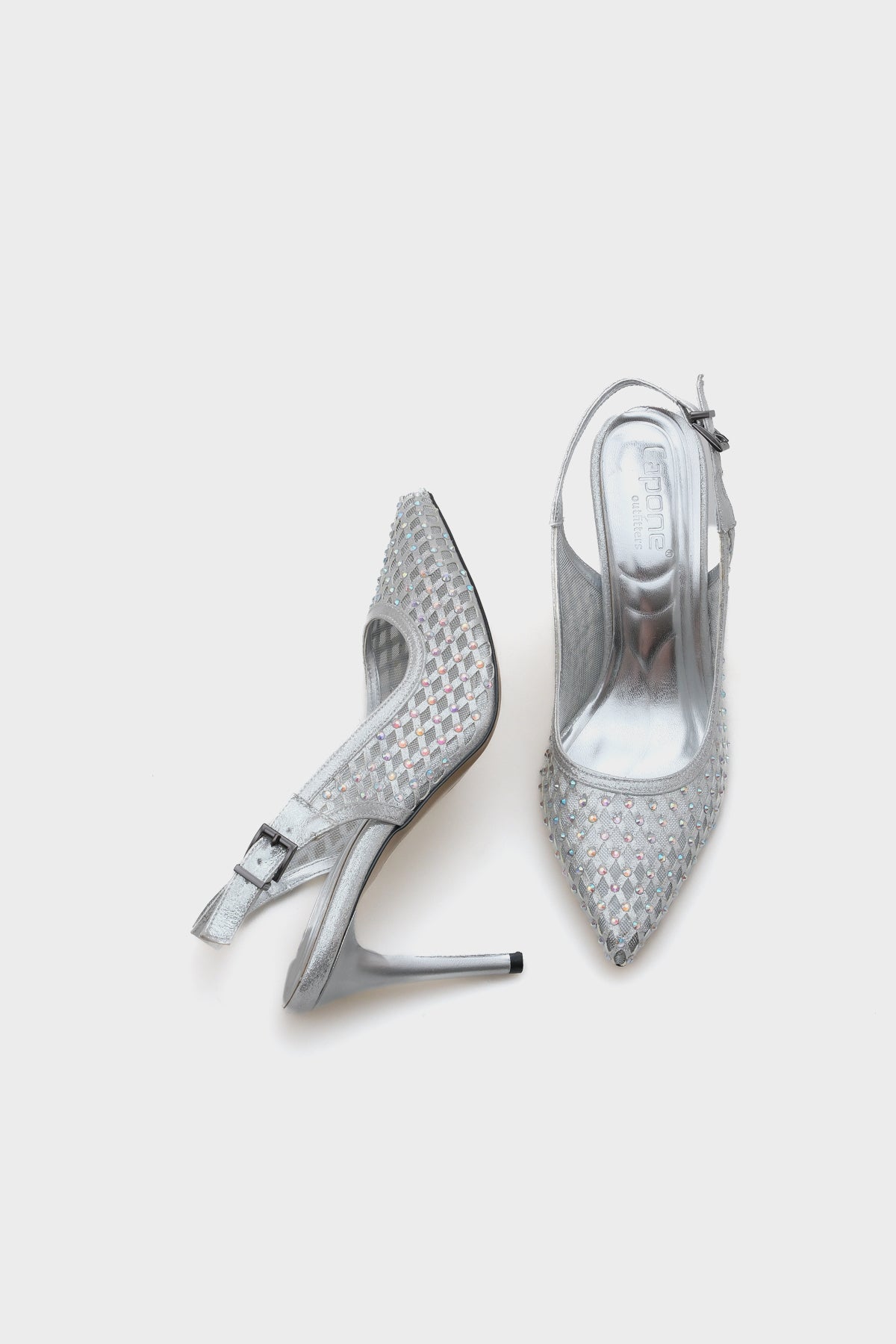 Hilary Taşlı Fileli Stiletto