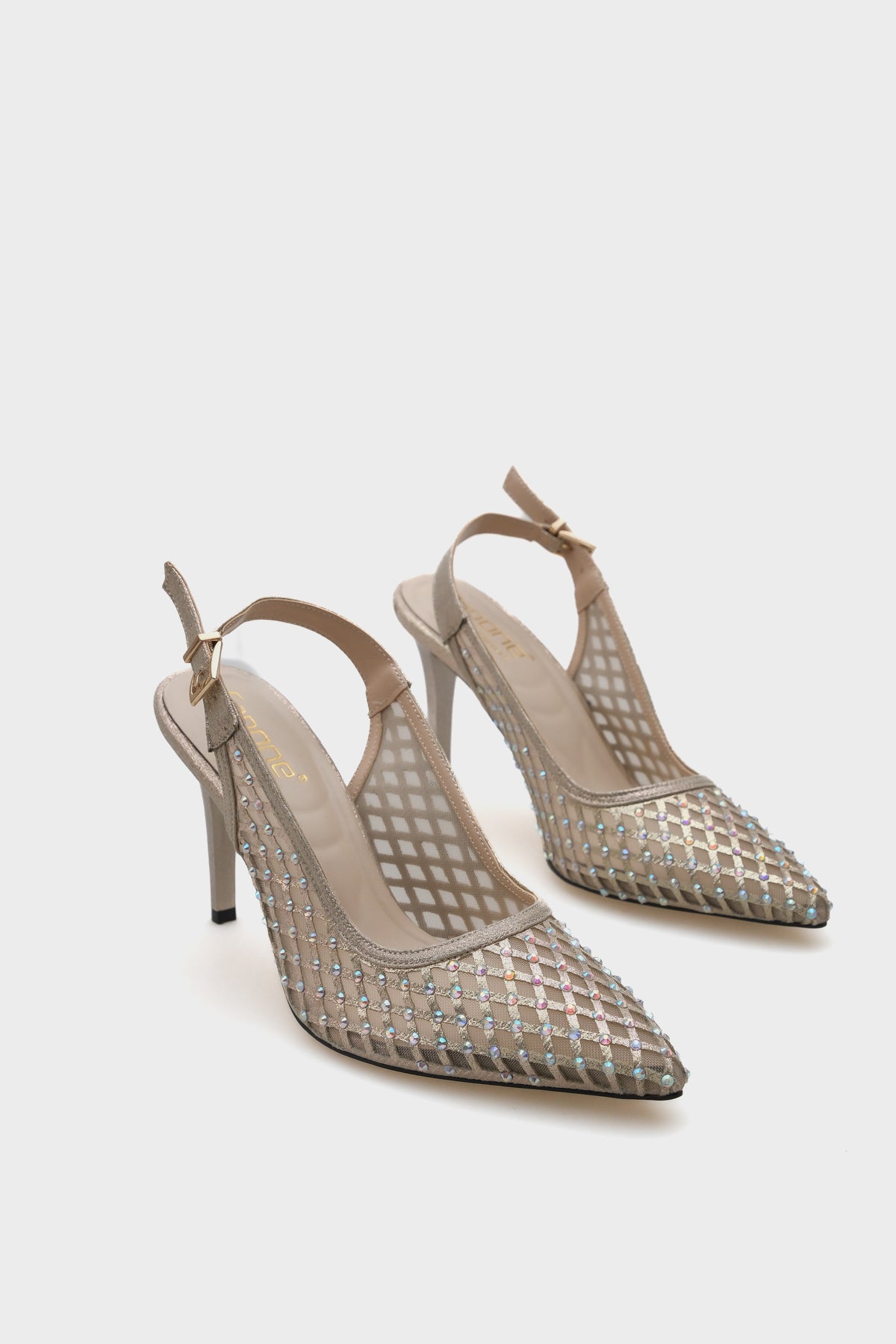 Hilary Taşlı Fileli Stiletto