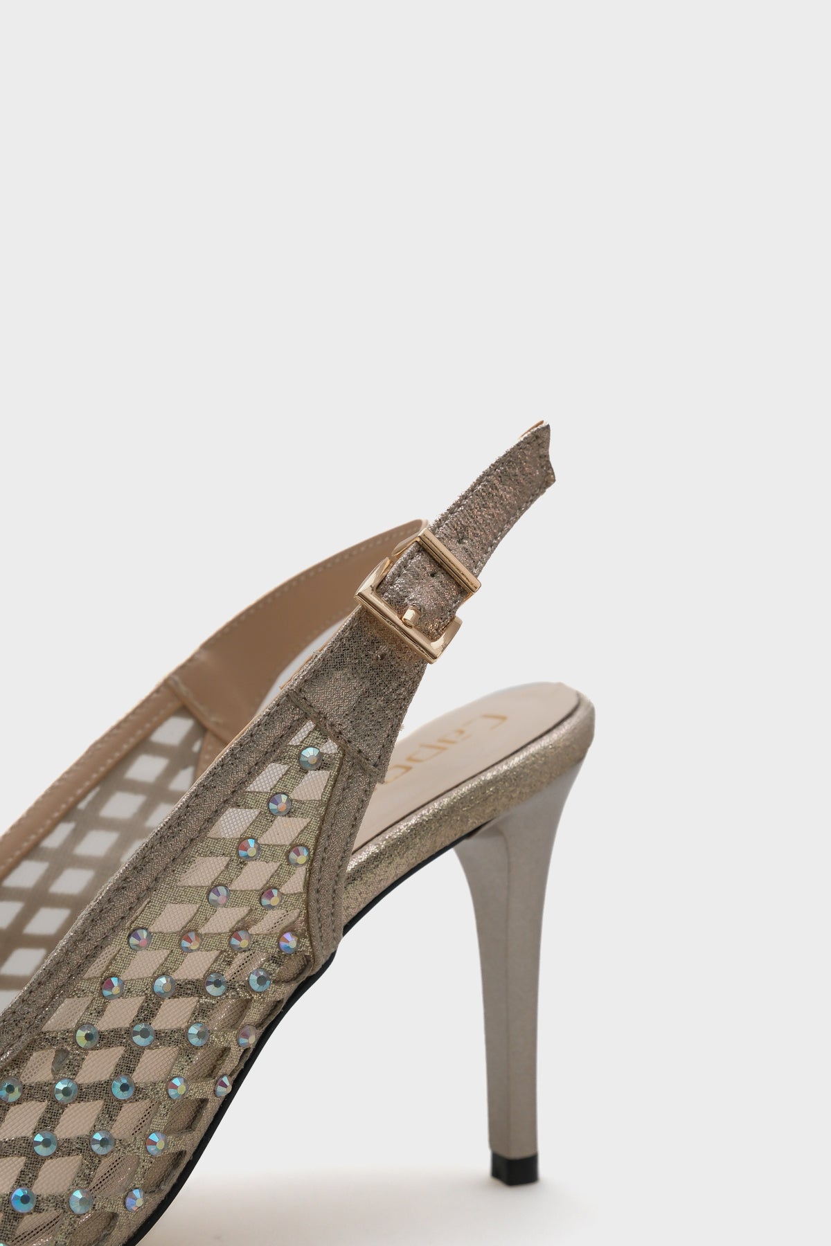 Hilary Taşlı Fileli Stiletto
