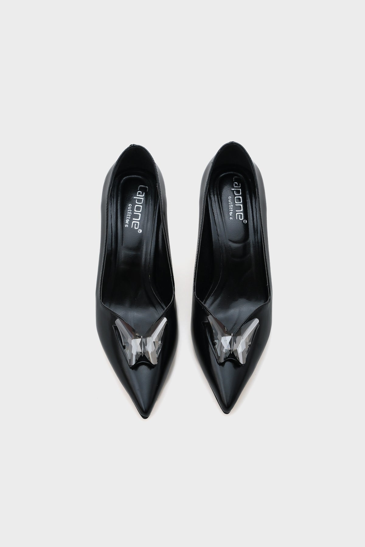 Hillary Orta Topuklu Sivri Burunlu Kelebekli Kadın Ayakkabı