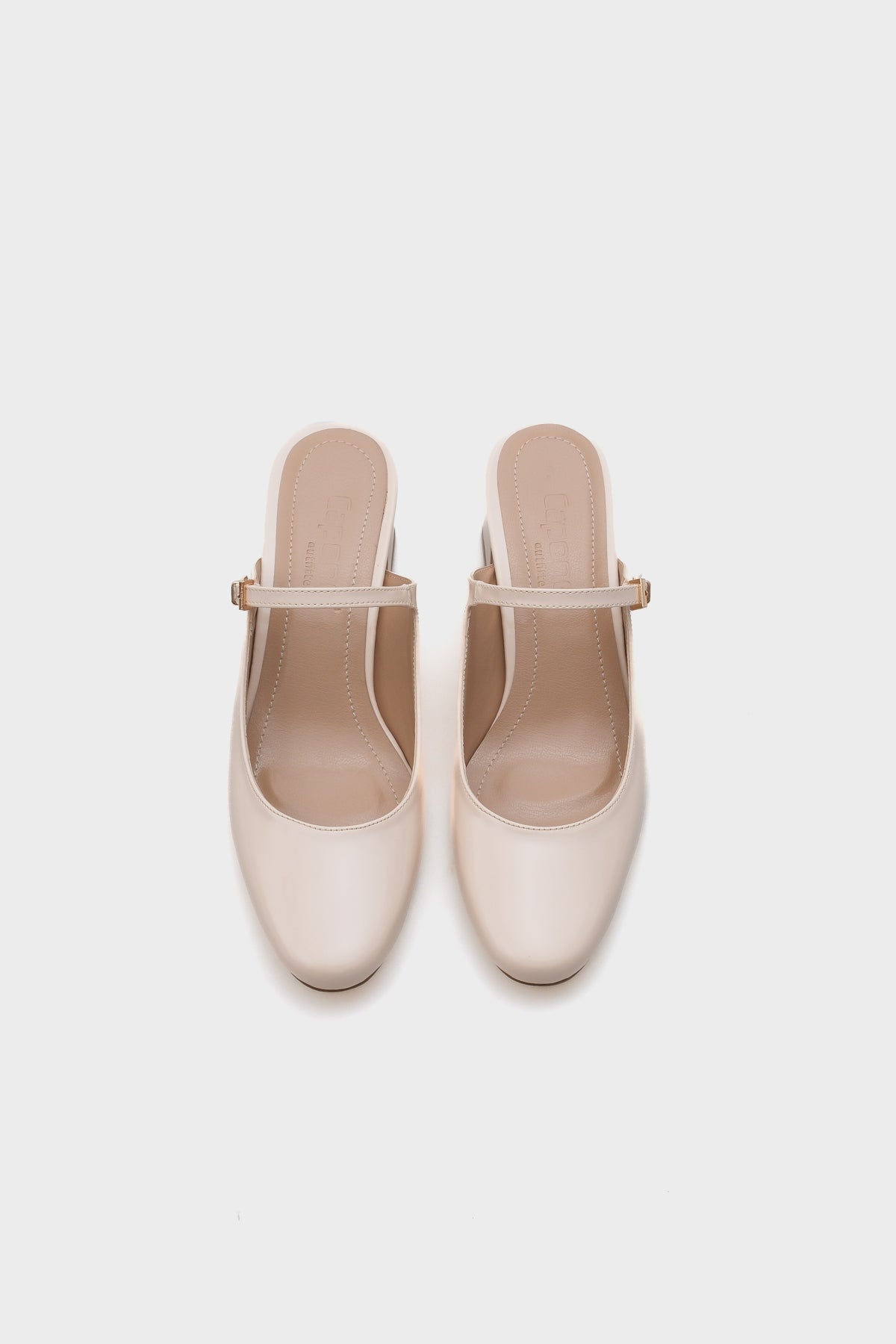 Nancy Orta Topuklu Bantlı Burnu Kapalı Kadın Terlik