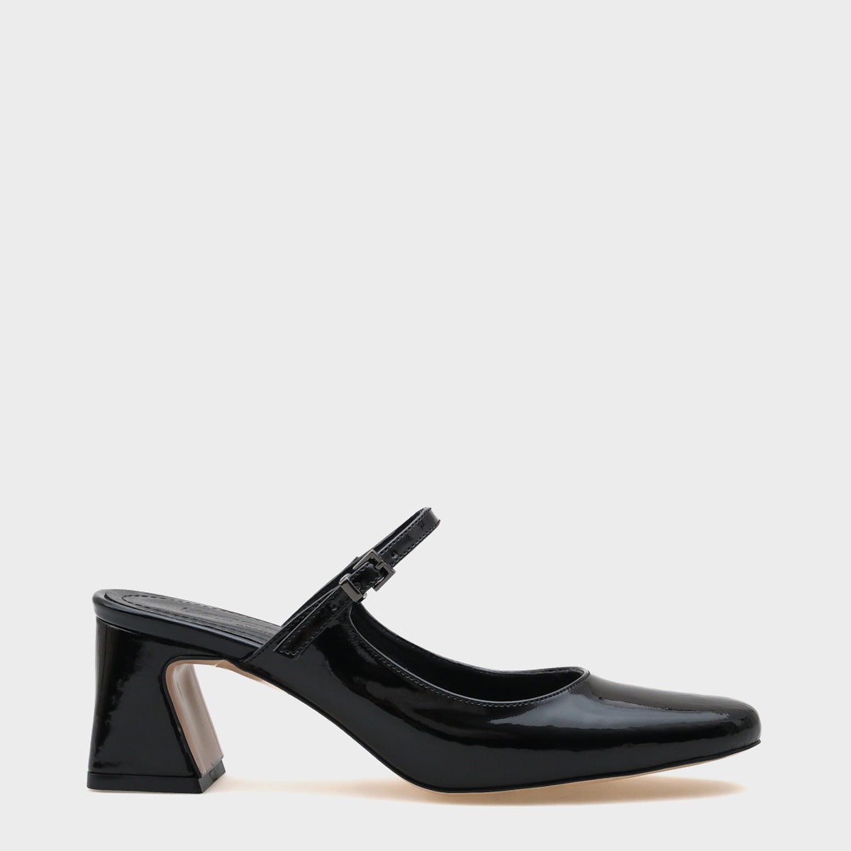 Nancy Orta Topuklu Bantlı Burnu Kapalı Kadın Terlik