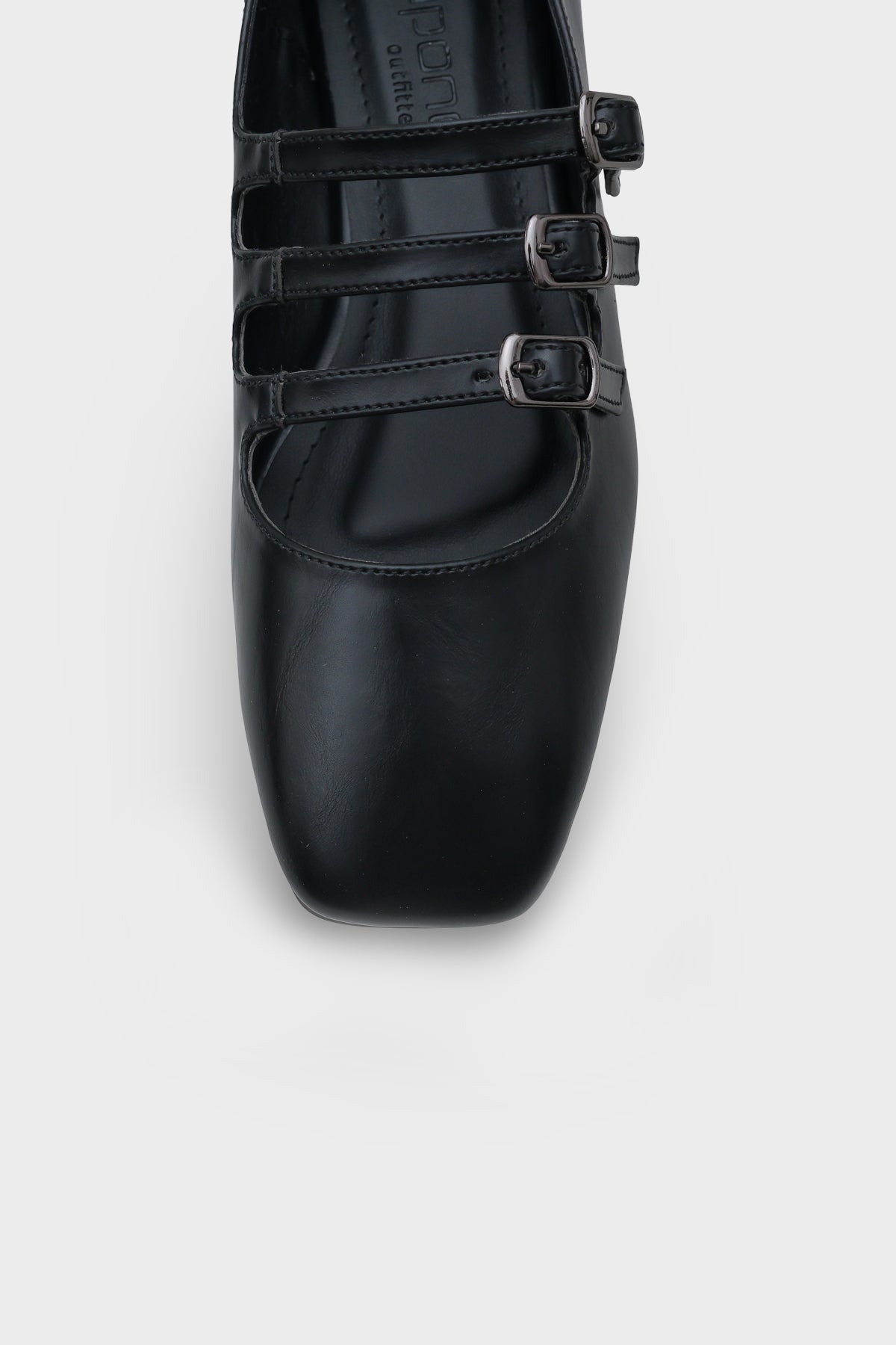 Marcelle Küt Burunlu Üç Tokalı Bantlı Kadın Babet