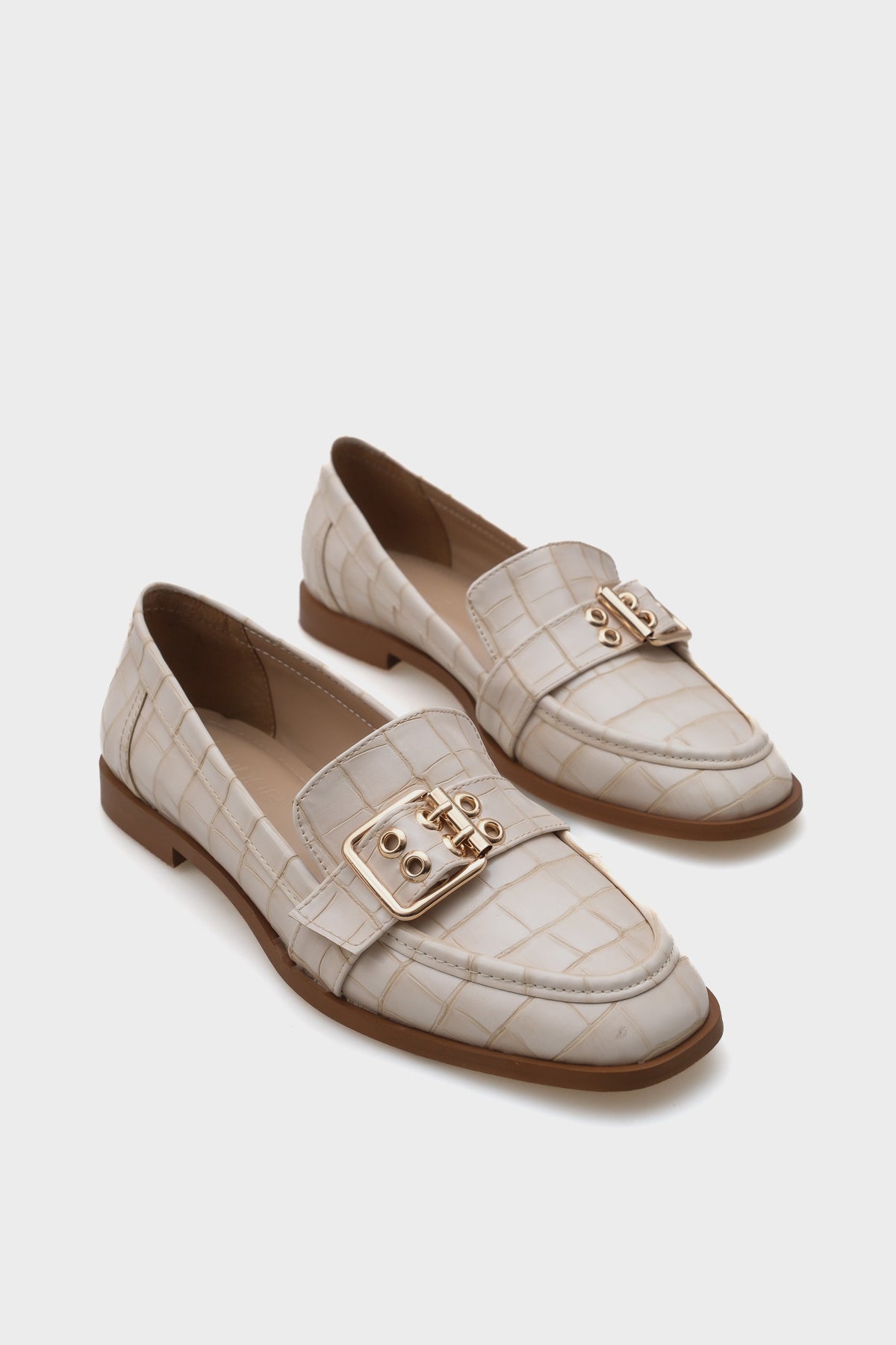 Carla Metal Tokalı Kadın Loafer Ayakkabı