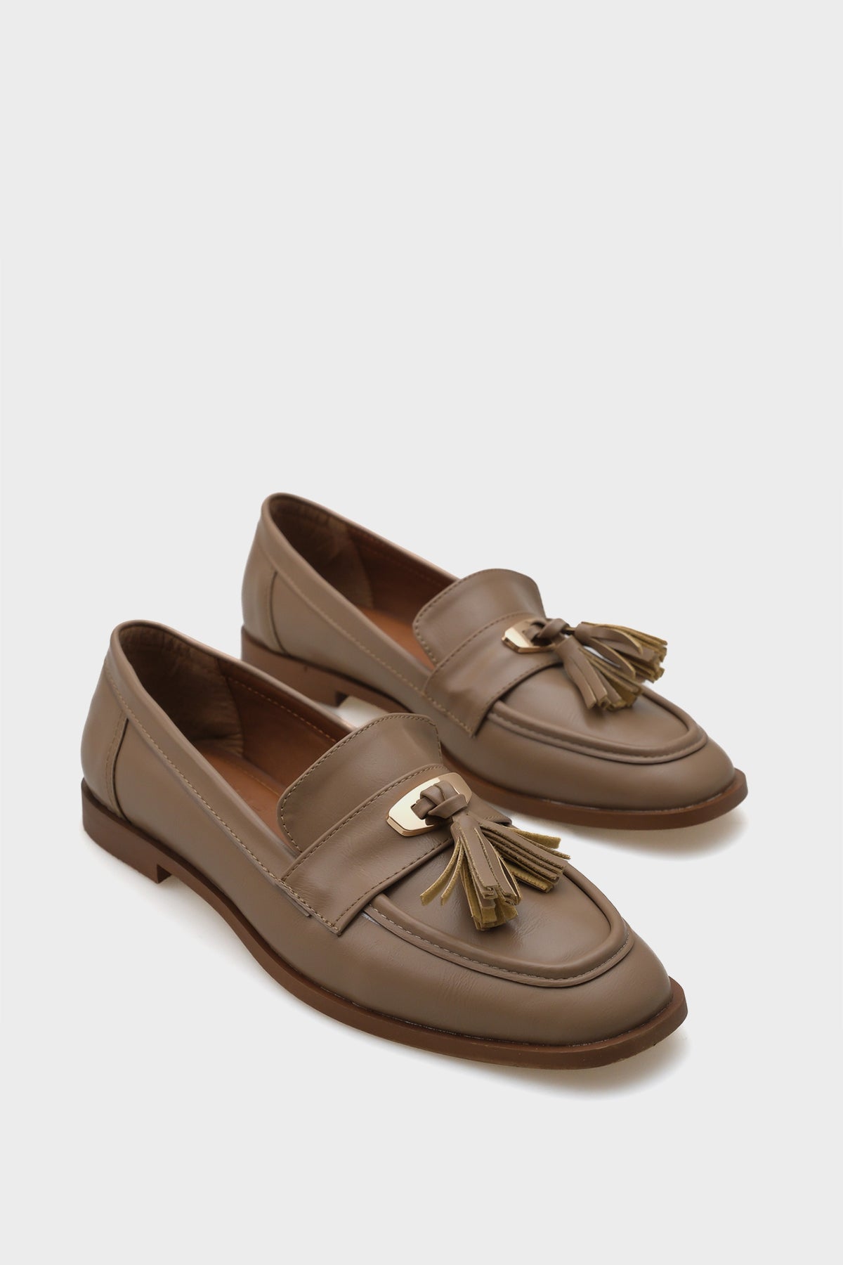Carmela Metal Tokalı Püsküllü Kadın Loafer Ayakkabı
