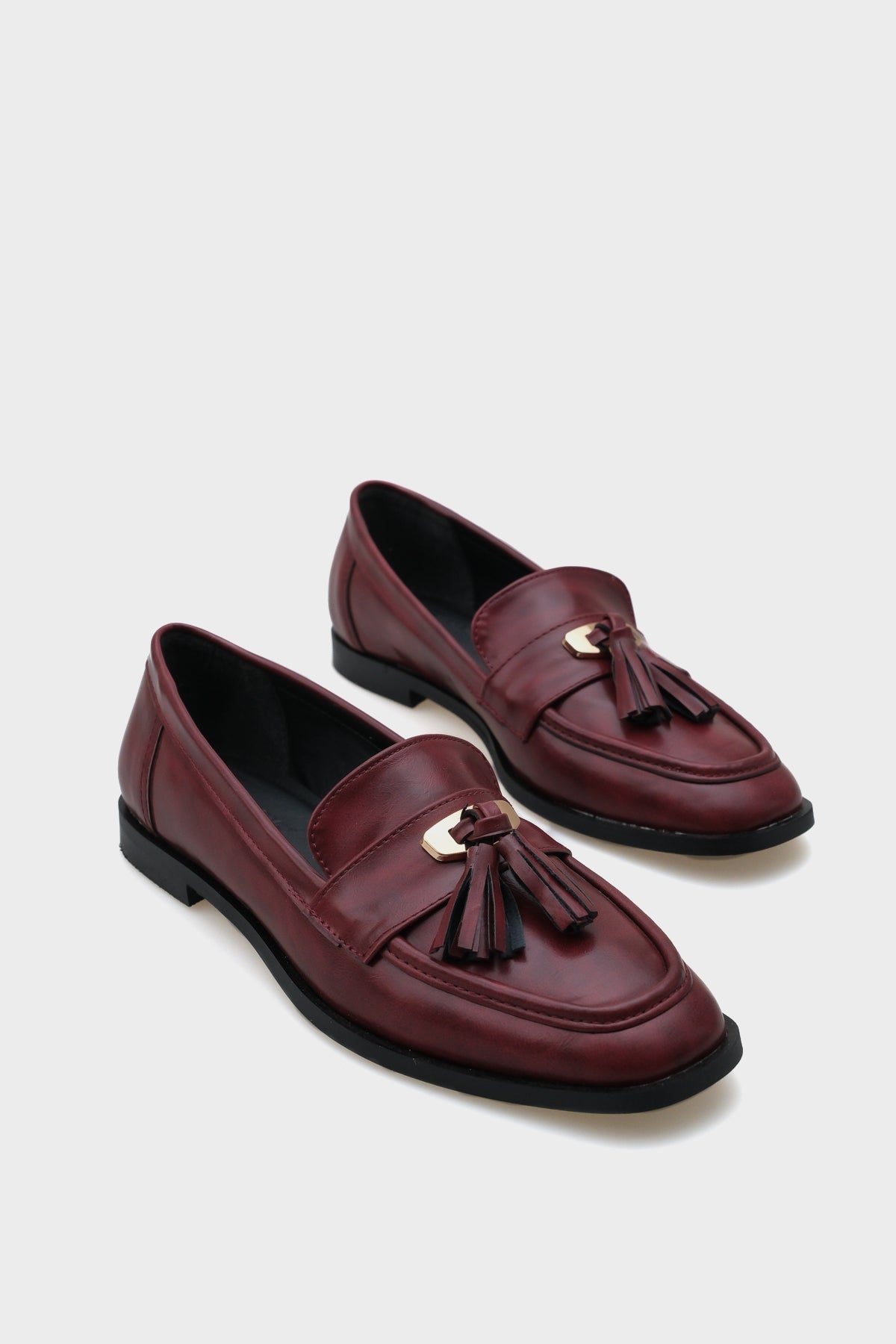 Carmela Metal Tokalı Püsküllü Kadın Loafer Ayakkabı