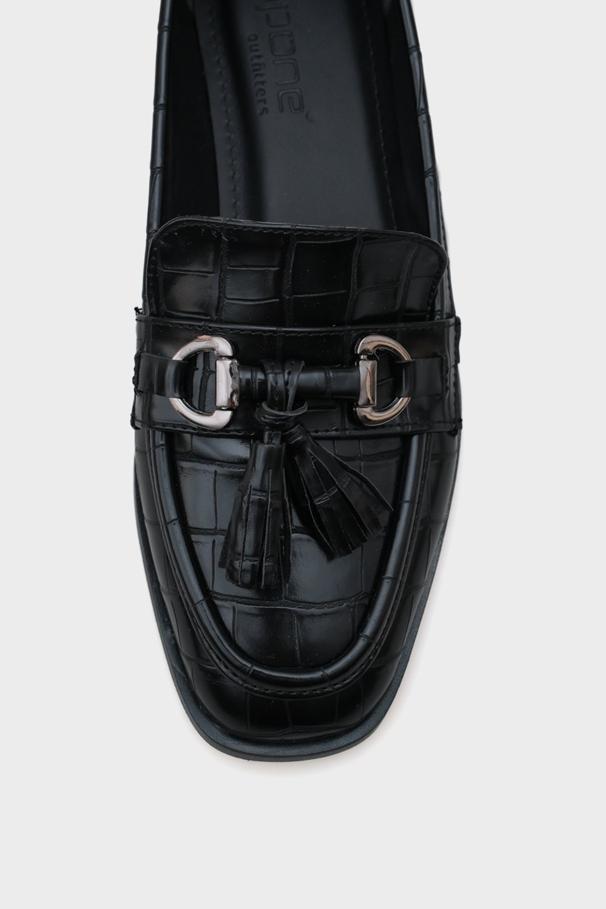 Carolin Metal Tokalı Püsküllü Kadın Loafer Ayakkabı