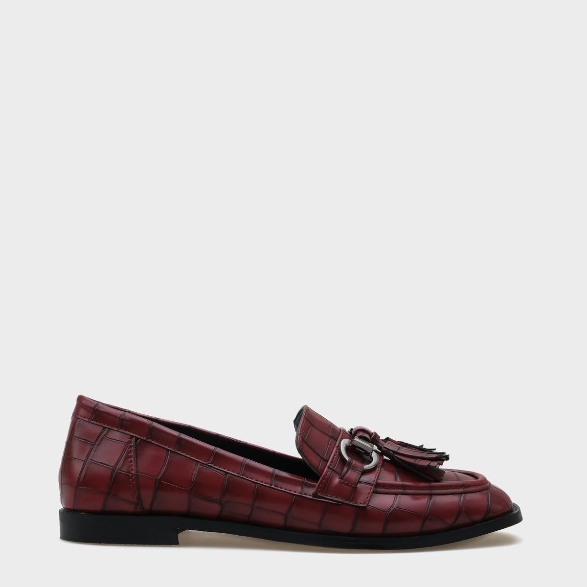Carolin Metal Tokalı Püsküllü Kadın Loafer Ayakkabı