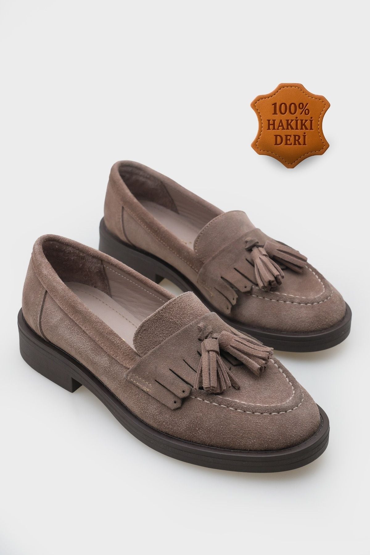 Tish Kadın Hakiki Süet Deri Loafer