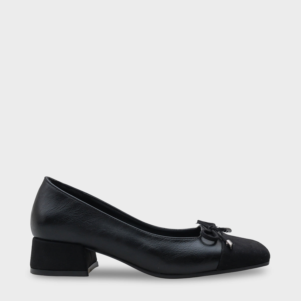 Myriam Küt Burunlu Fiyonklu Kısa Topuklu Kadın Ayakkabı