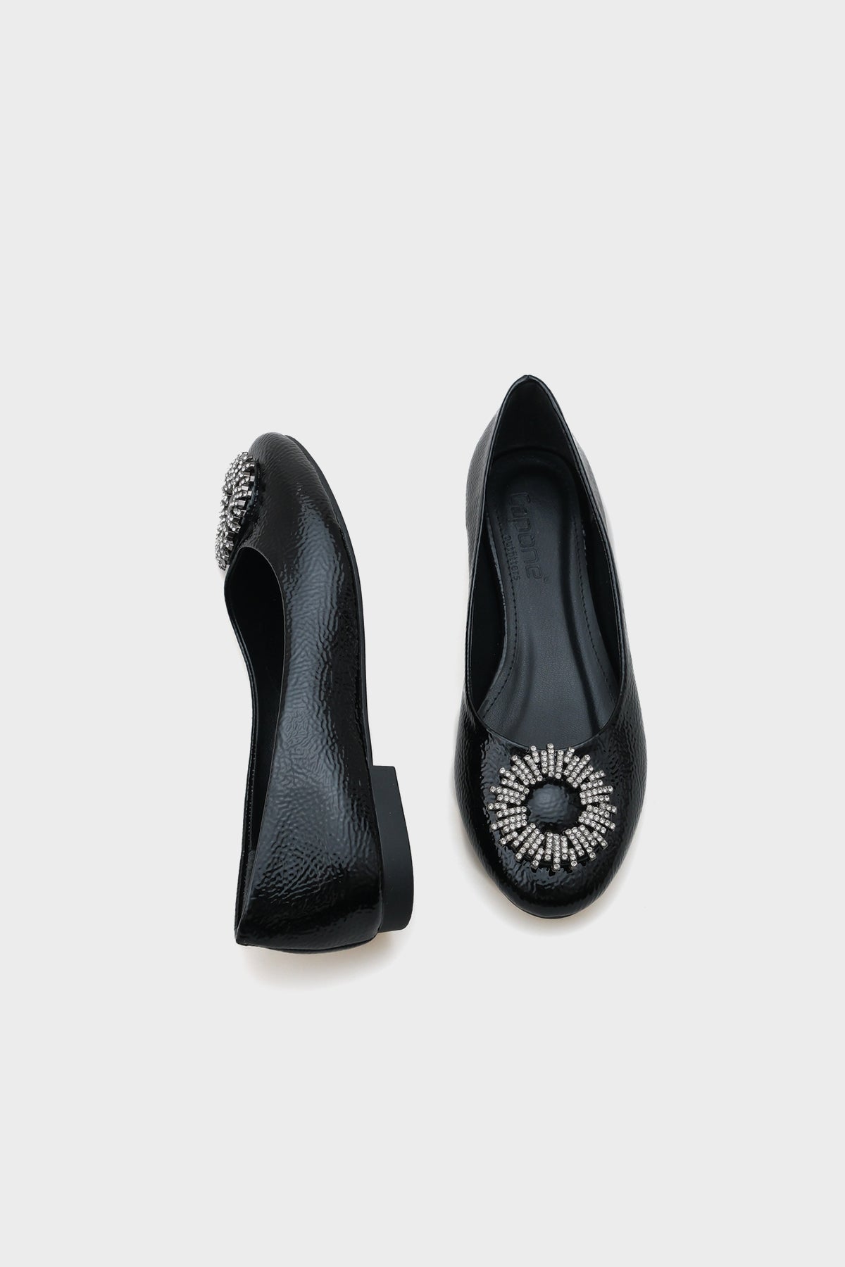 Bianca Taşlı Yuvarlak Tokalı Kadın Babet