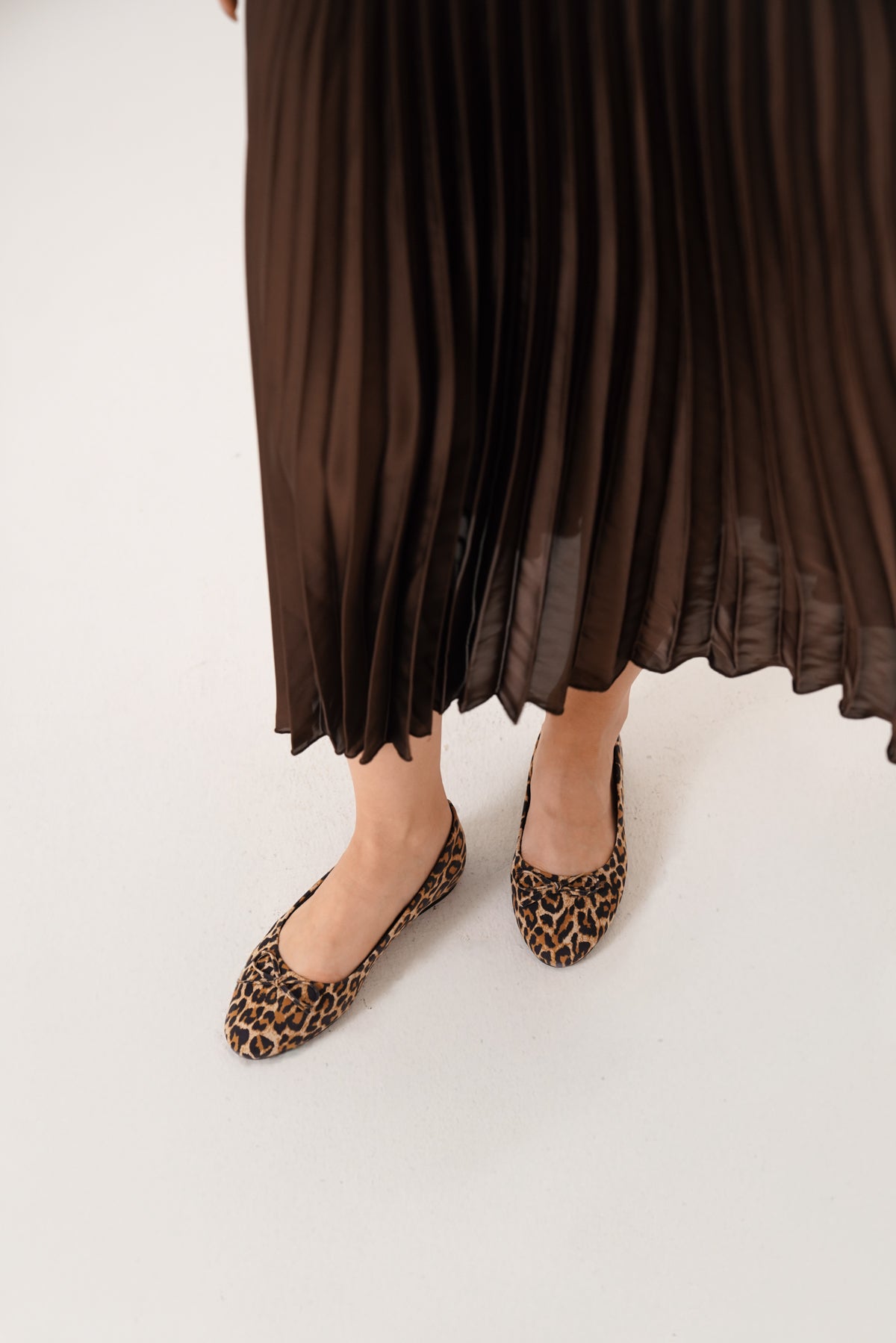 Bloom Hakiki Deri Fiyonklu Yuvarlak Burunlu Kadın Babet