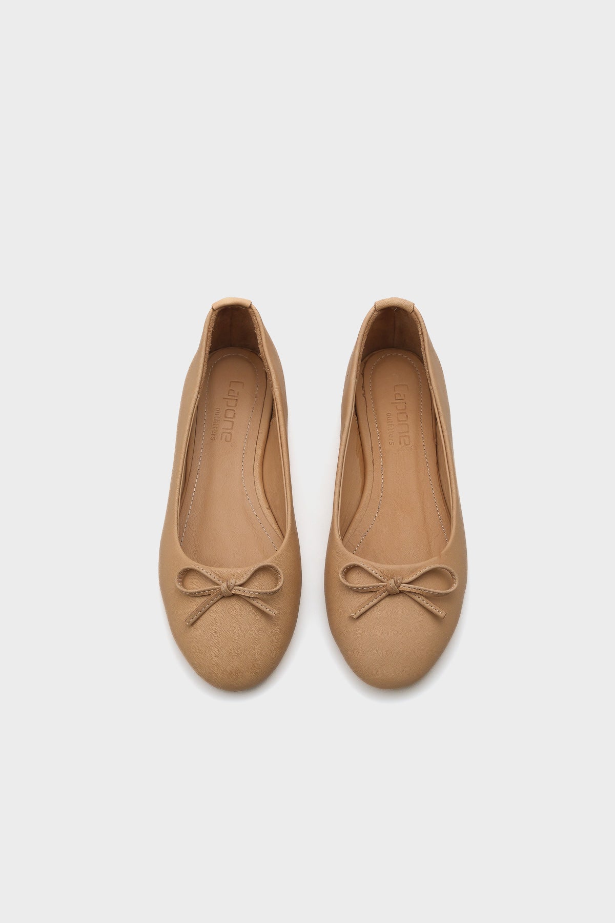 Bloom Hakiki Deri Fiyonklu Yuvarlak Burunlu Kadın Babet