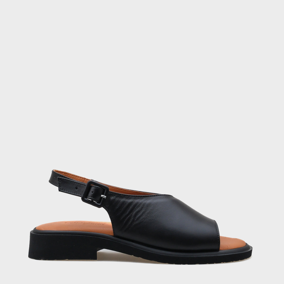 Cora Hakiki Deri Kısa Topuklu Konfor Tek Bantlı Kadın Sandalet