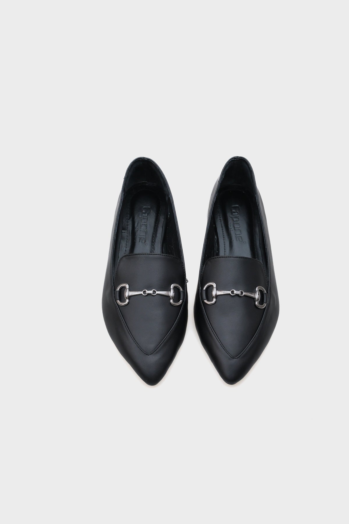 Bluby Hakiki Deri Sivri Burunlu Tokalı Kadın Babet