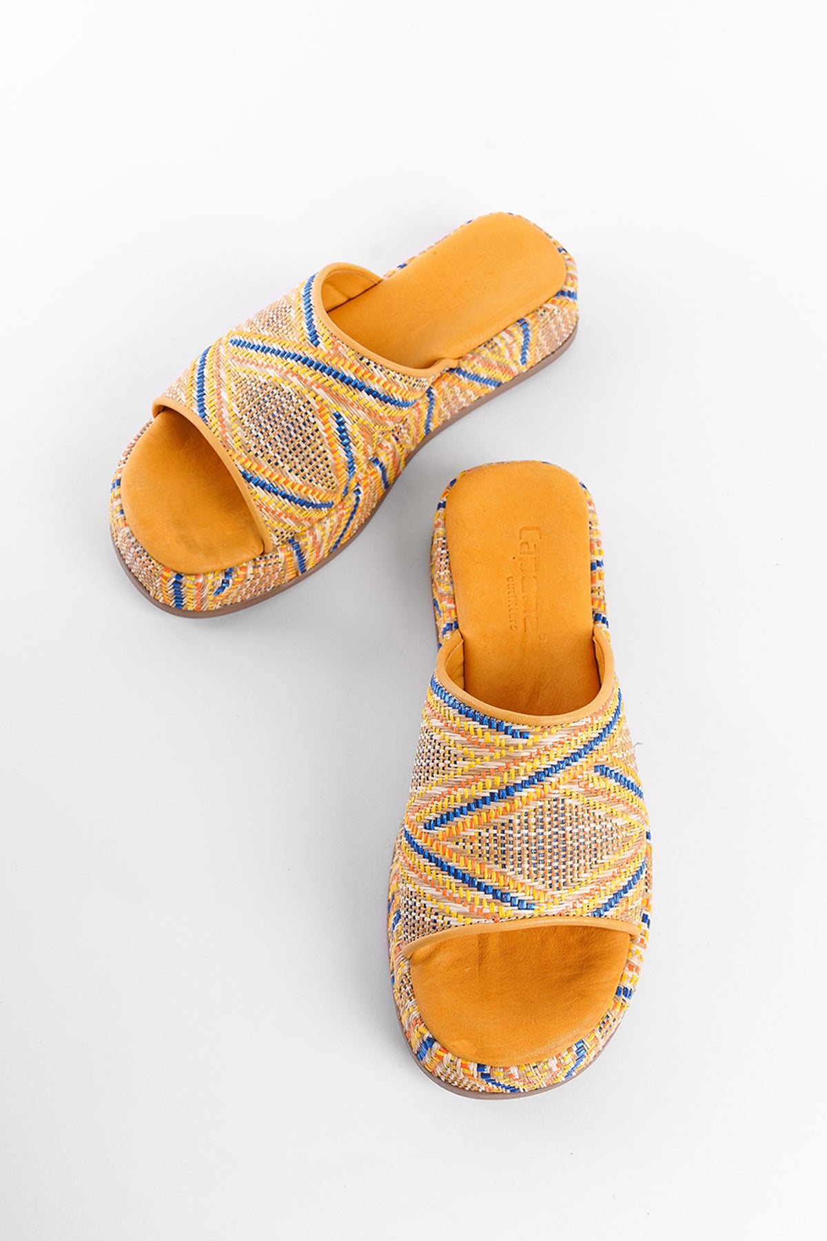 Hasır Hakiki Deri Tek Bant Kadın Terlik