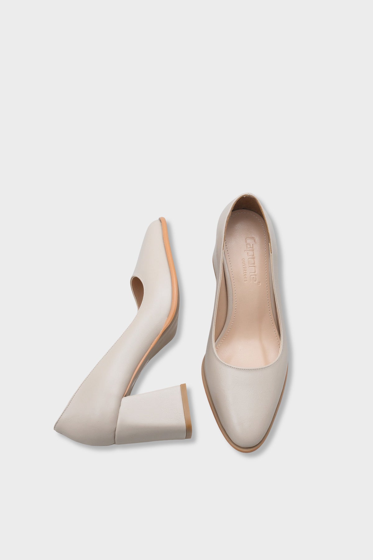 Penni Yuvarlak Burunlu Orta Topuklu Günlük Kadın Topuklu Ayakkabı