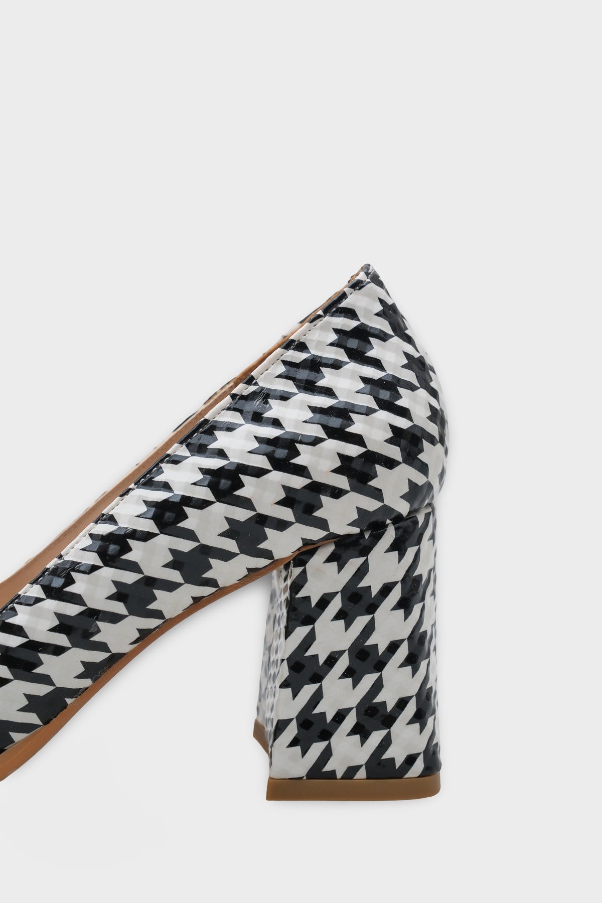 Penni Yuvarlak Burunlu Orta Topuklu Günlük Kadın Topuklu Ayakkabı