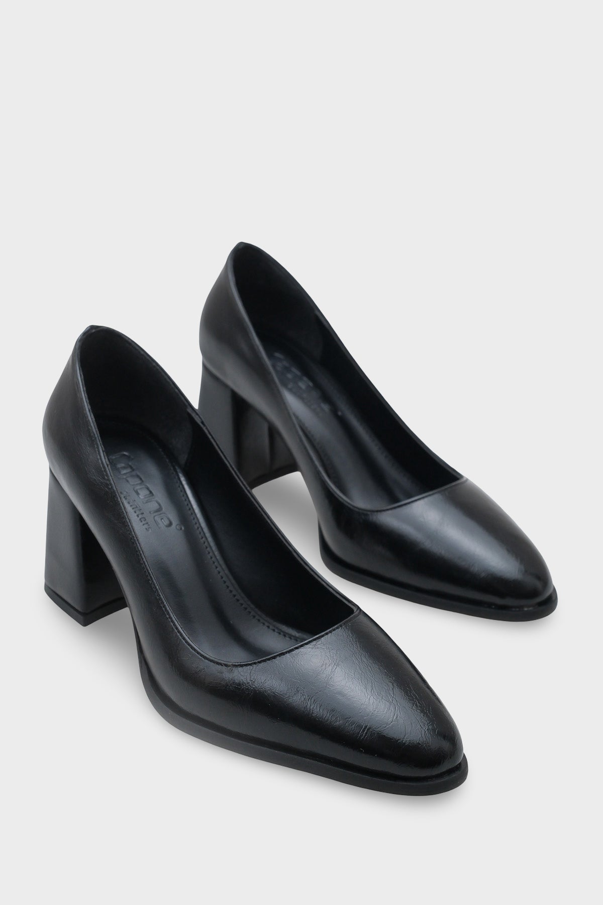 Penni Yuvarlak Burunlu Orta Topuklu Günlük Kadın Topuklu Ayakkabı