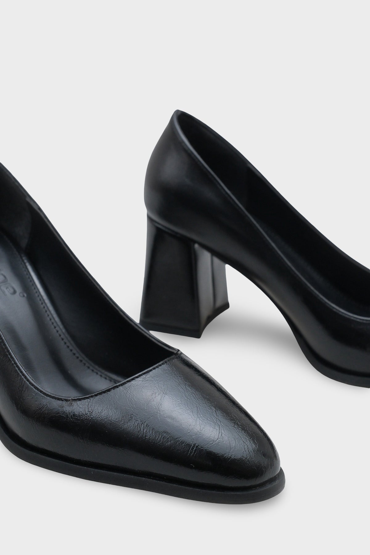 Penni Yuvarlak Burunlu Orta Topuklu Günlük Kadın Topuklu Ayakkabı