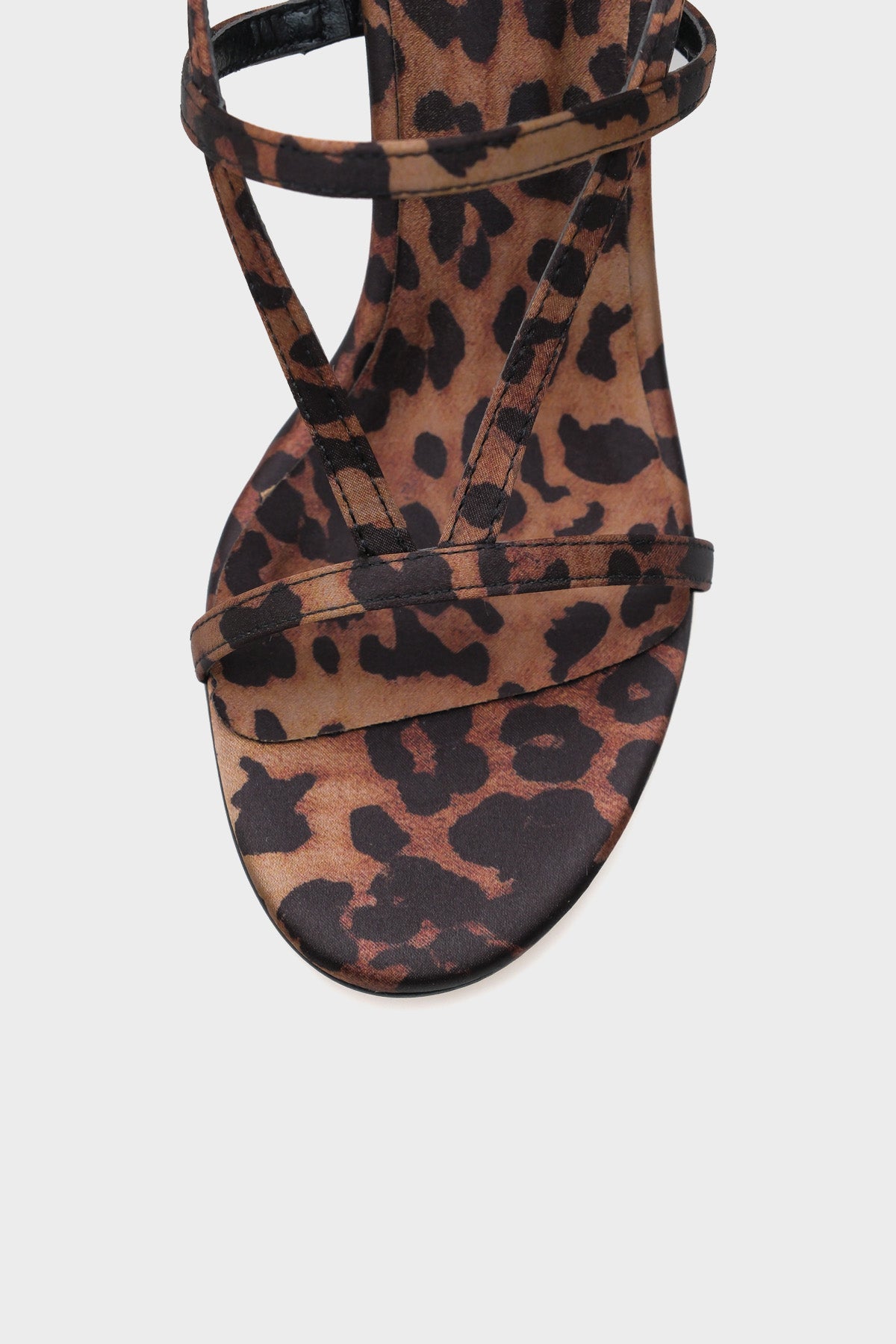 Ella Yuvarlak Burunlu Bantlı Yüksek Topuklu Kadın Sandalet