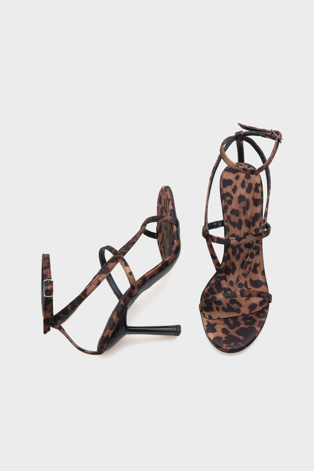 Ella Yuvarlak Burunlu Bantlı Yüksek Topuklu Kadın Sandalet