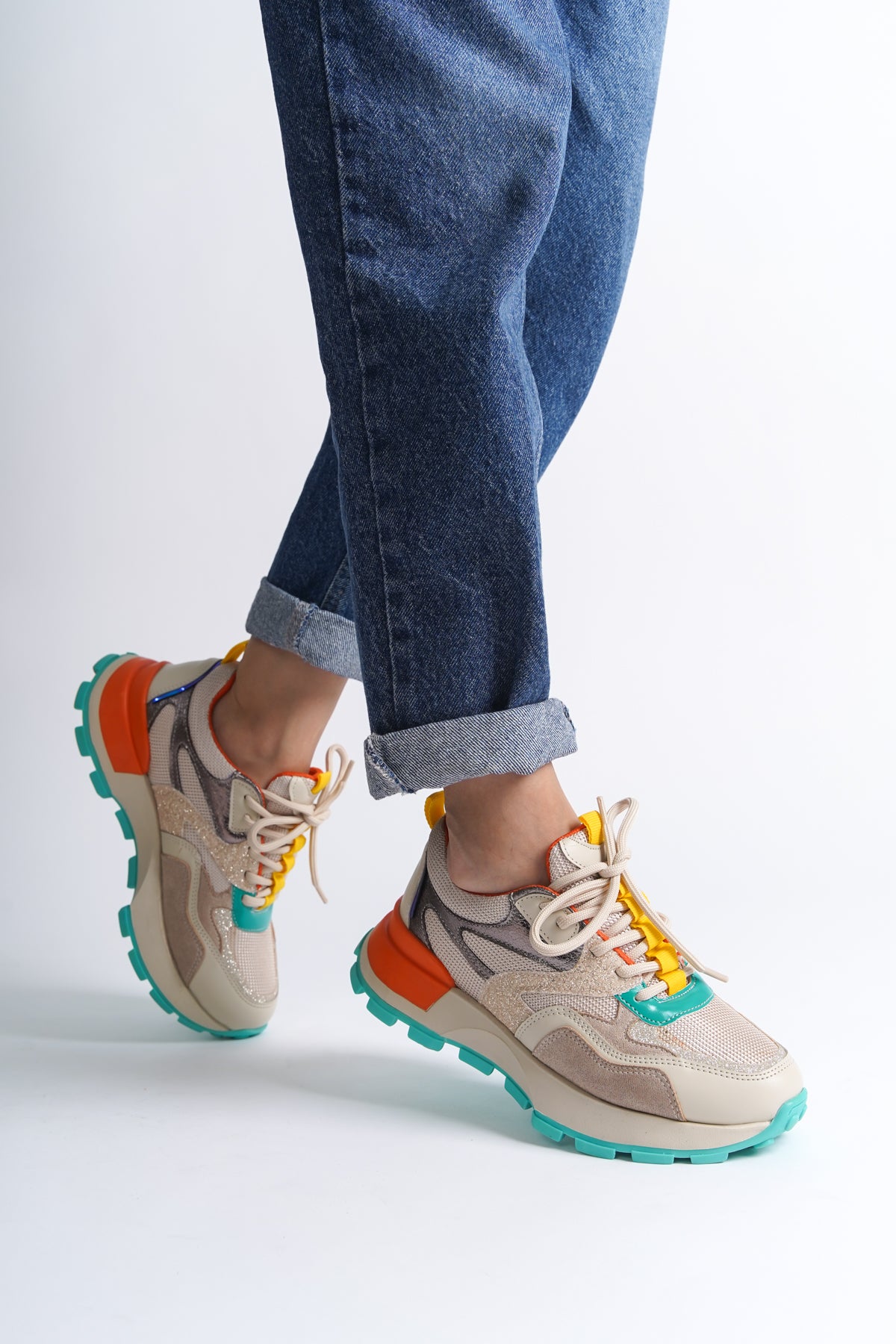Parçalı Kadın Sneaker